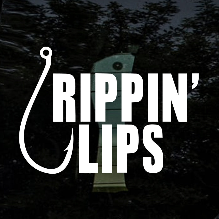 Fishing Rippin Lips Decal Sticker – Decalfly