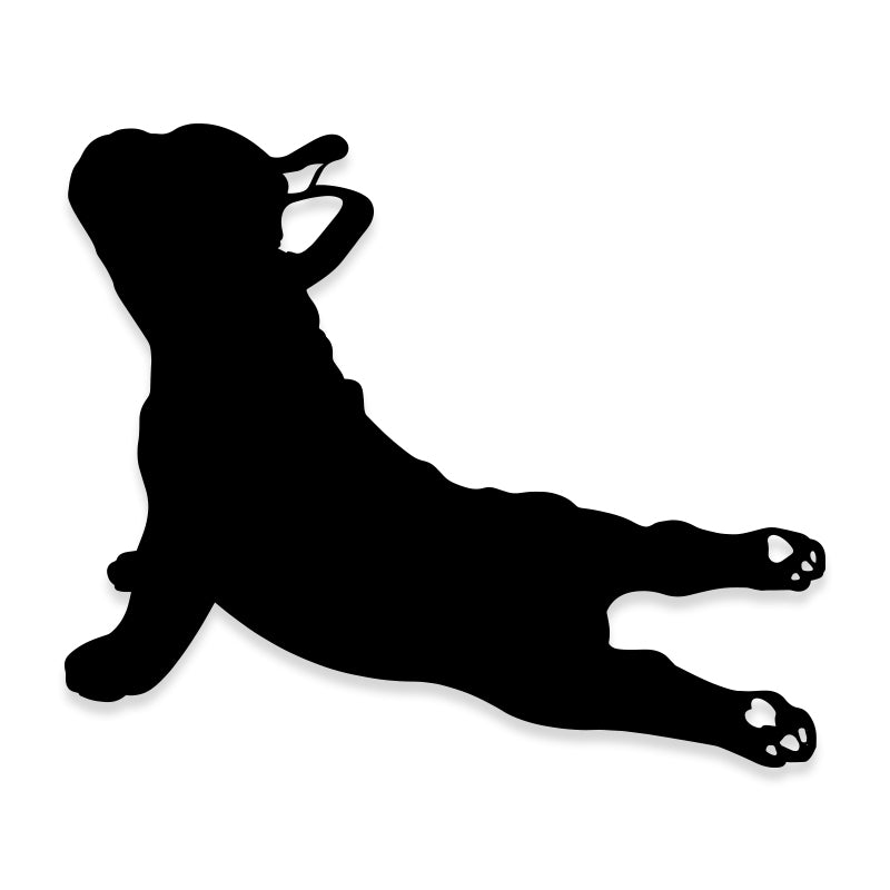 French Bulldog Yoga Vinyl Decal