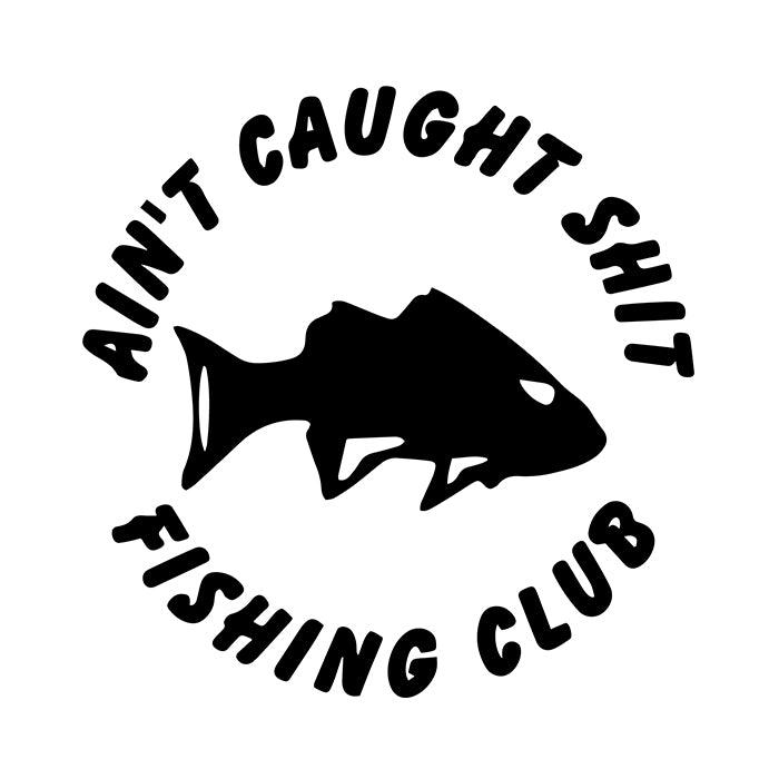 Caught Shit Fishing Club Decal Sticker