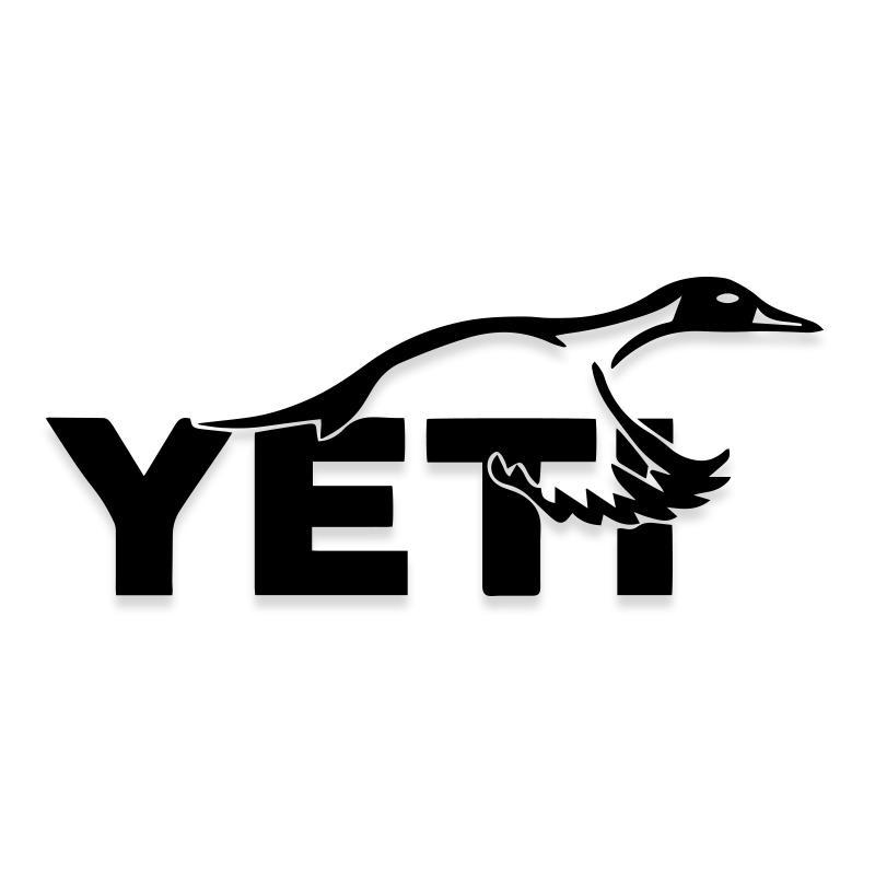 Yeti Duck Hunting Logo Decal Sticker
