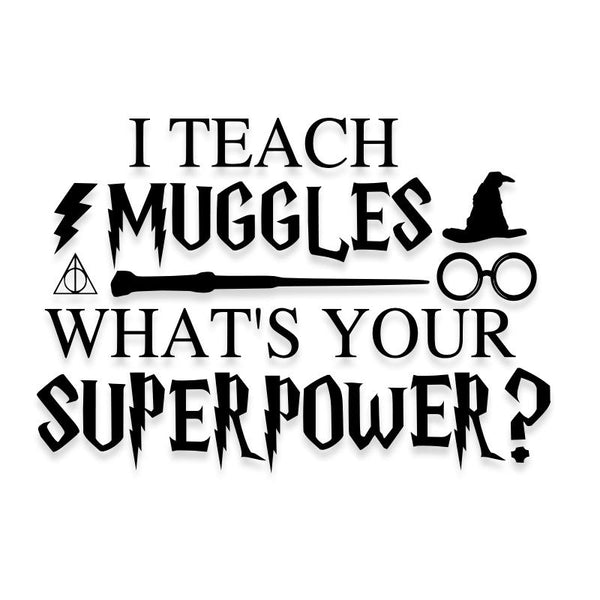 Harry Potter Teacher Muggles Decal Sticker – Decalfly