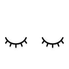 Eyelashes Vinyl Decal Sticker