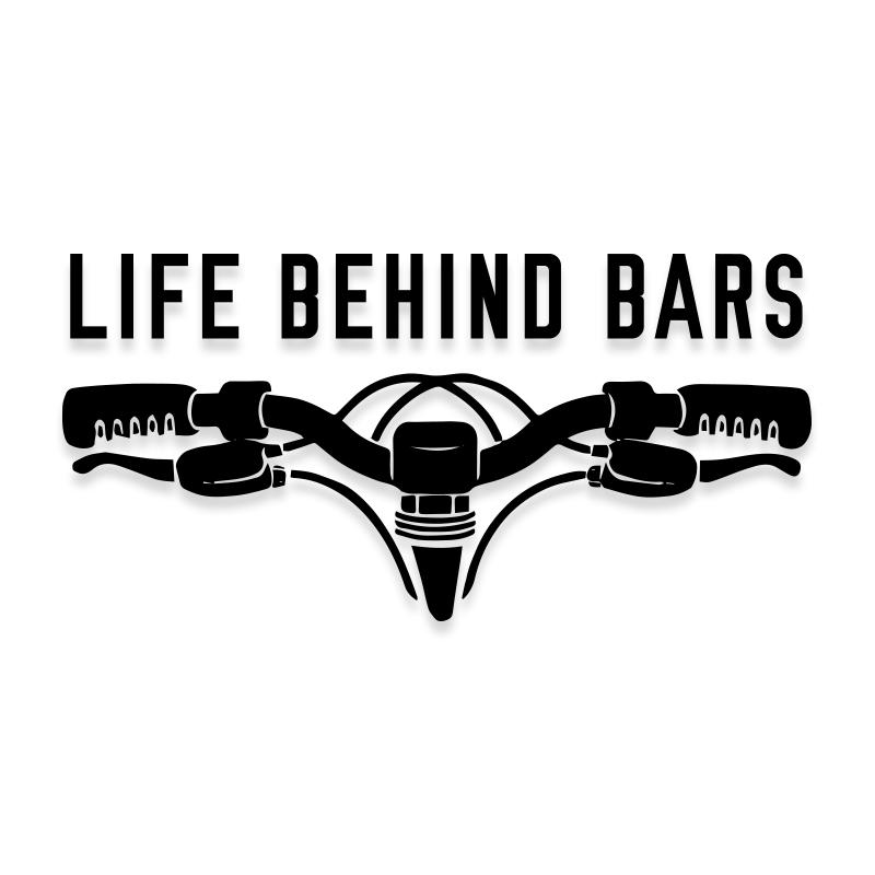 Funny Biking Cycling Bars Decal Sticker