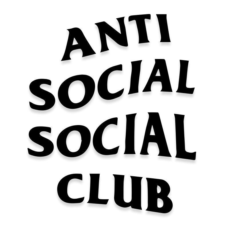 Anti Social Club Logo Decal Sticker