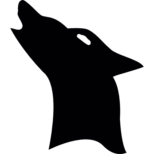 Wolf Howling Sticker Decal