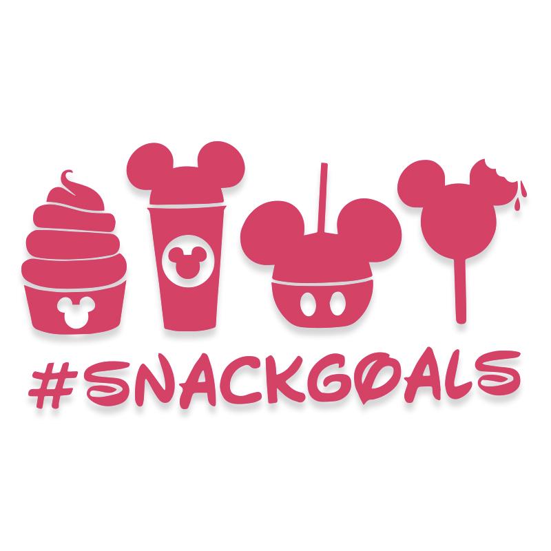 Snack Goals Disneyland World Mickey Vinyl Decal