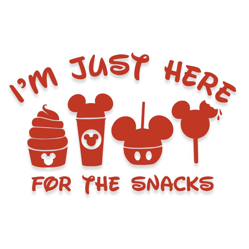 I'm Just Here for Snacks Disneyland Decal