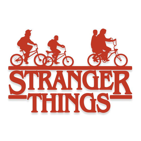 Stranger Things Biking Logo Stainless Steel Tumbler w/Lid