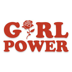 Girl Power Rose Feminist Vinyl Decal
