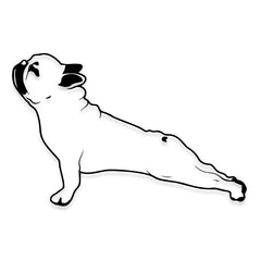French Bulldog Downward Dog Decal