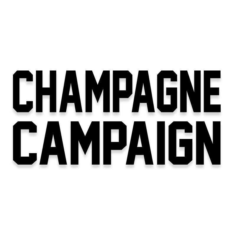 Champagne Campaign Party Decal
