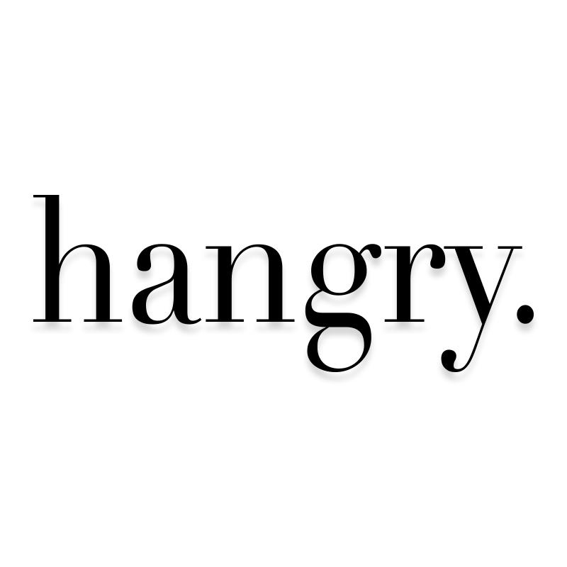 Hangry Hungry and Angry Vinyl Decal