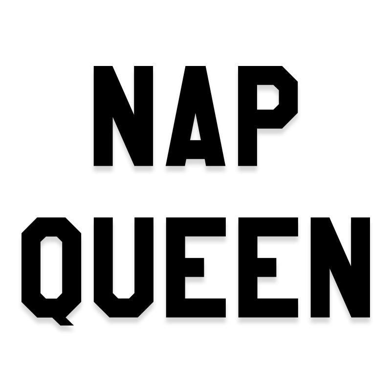 Nap Queen Funny Decal Sticker