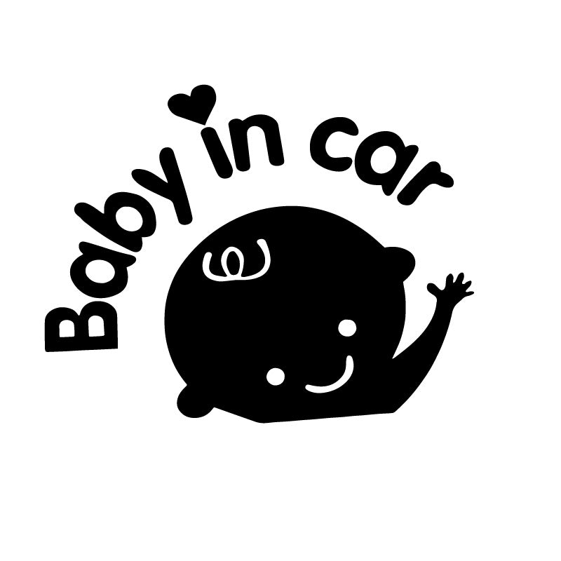 Baby in Car Cute Infant Decal Sticker