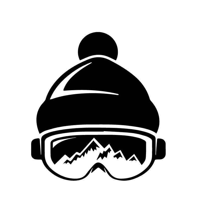 Snowboarding Baby on Board Goggles Beanie Decal Sticker