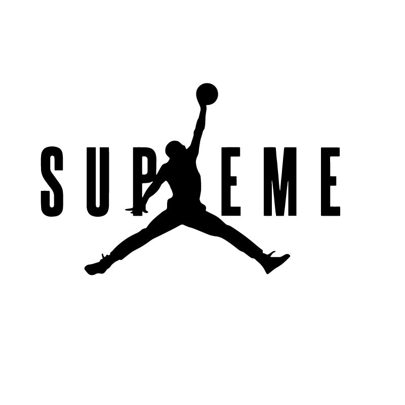 Supreme Jumpman Jordan Logo Decal Sticker