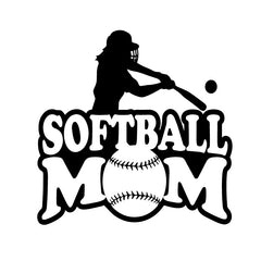 Softball Mom Baseball Decal Sticker