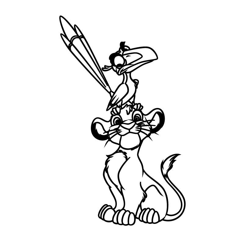The Lion King Simba Decal Sticker – Decalfly