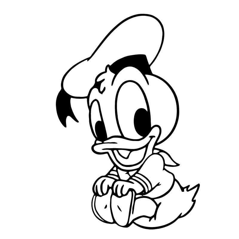 Baby Donald Duck Decal Sticker