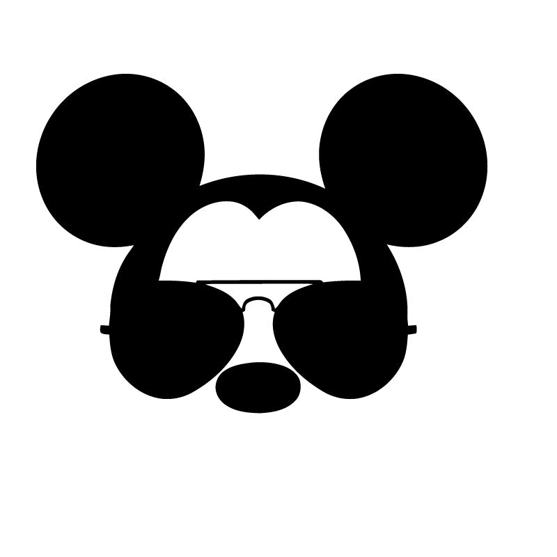 Mickey Mouse Sun Glasses Decal Sticker
