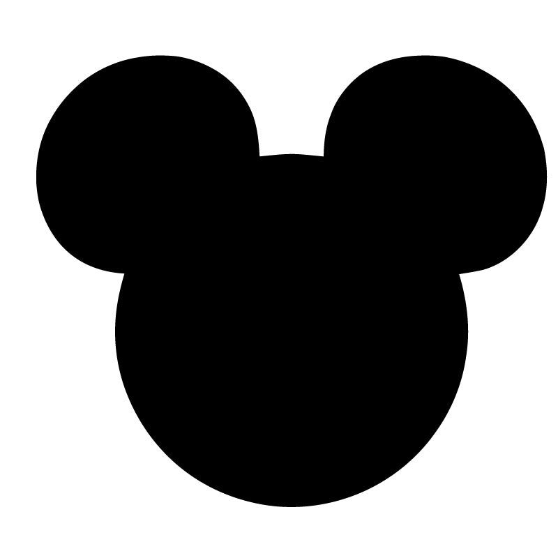 Mickey Ears Silhouette Decal Sticker