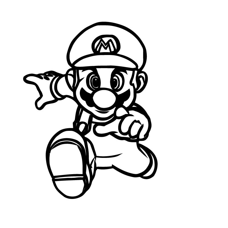 Mario Classic Pose Decal Sticker