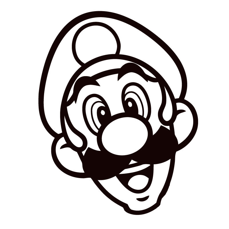 Luigi Face Decal Sticker