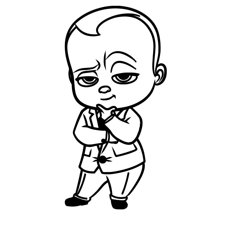 Boss Baby Business Pose Decal Sticker