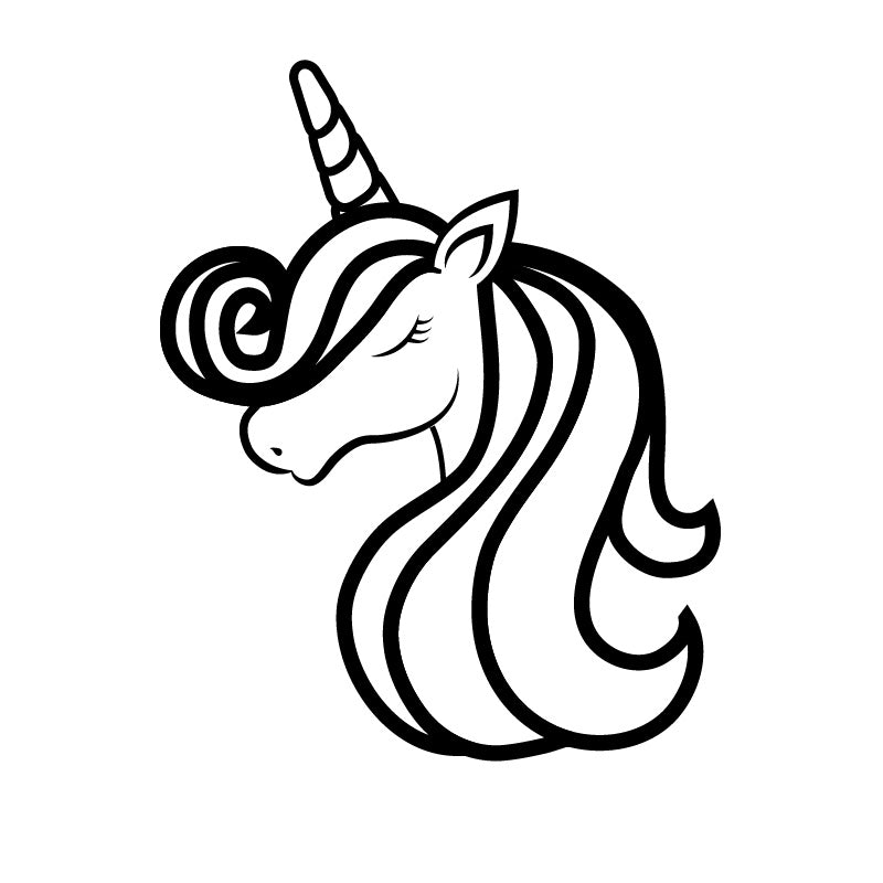 Unicorn Face Decal Sticker