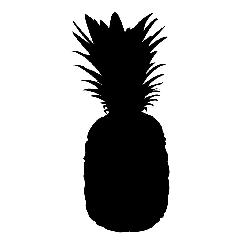 Pineapple Silhouette Decal Sticker