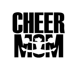 Cheer Mom Jump Decal Sticker