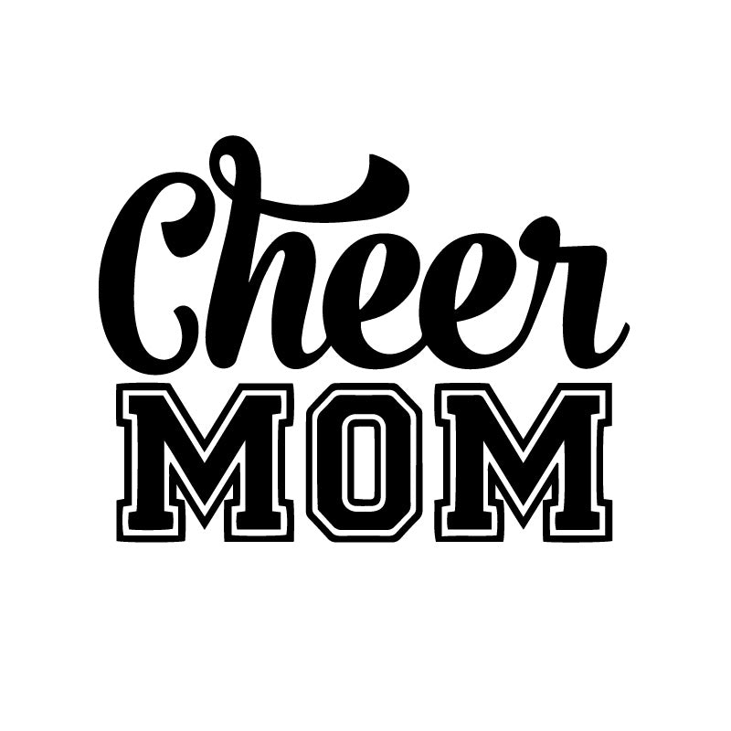 Cheer Mom Classic Text Decal Sticker