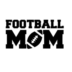 Football Mom Classic Decal Sticker
