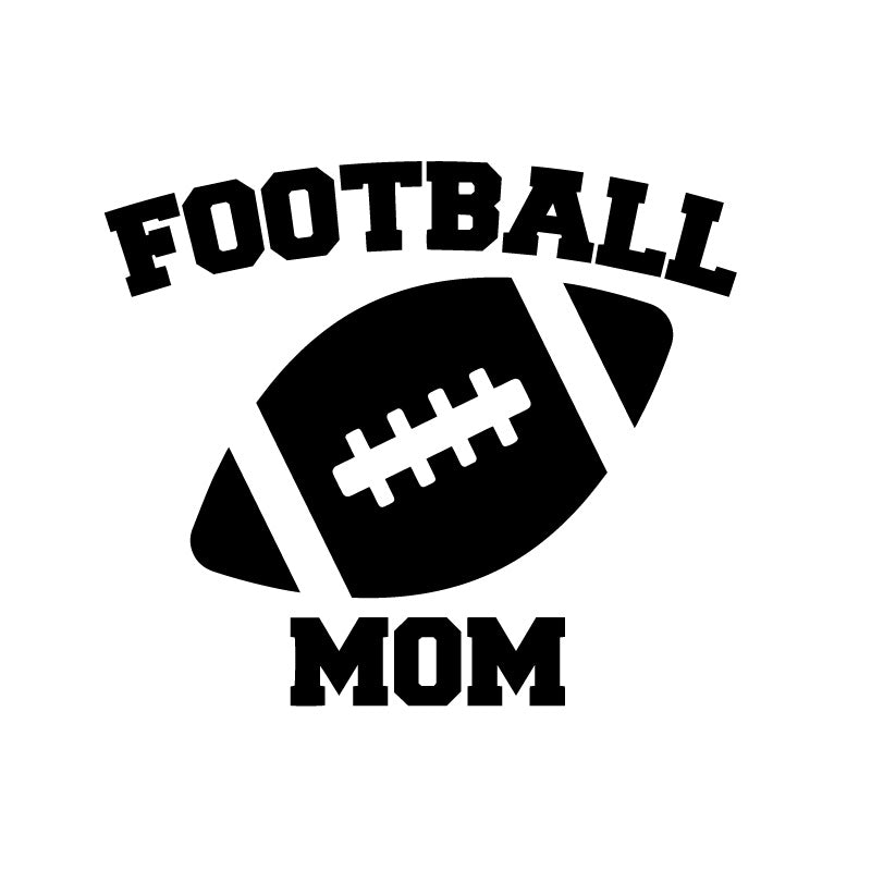 Football Mom Symbol Decal Sticker