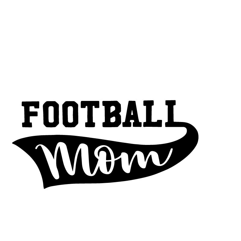 Football Mom Flag Banner Decal Sticker