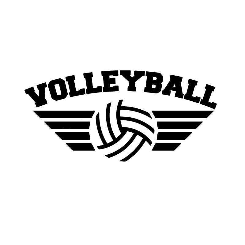 Vollyball Classic Symbol Decal Sticker