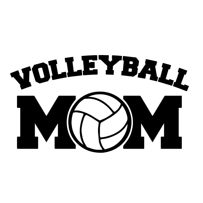 Volleyball Mom Logo Decal Sticker