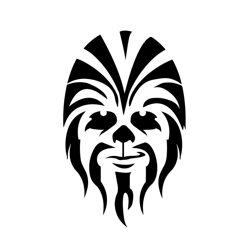 Chewbacca Face Decal Sticker