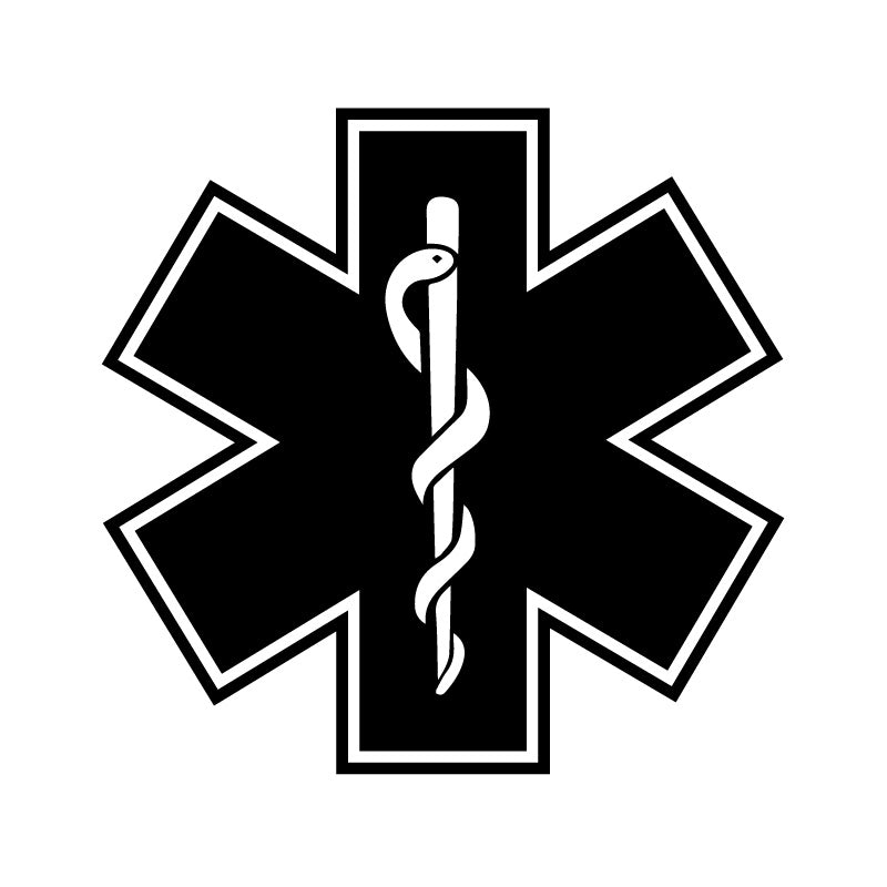 Firefighter EMT Ambulance Paramedic Symbol Decal Sticker