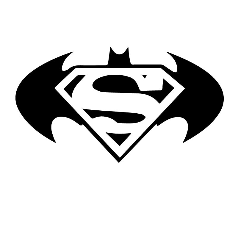 Spiderman Superman Symbol Decal Sticker