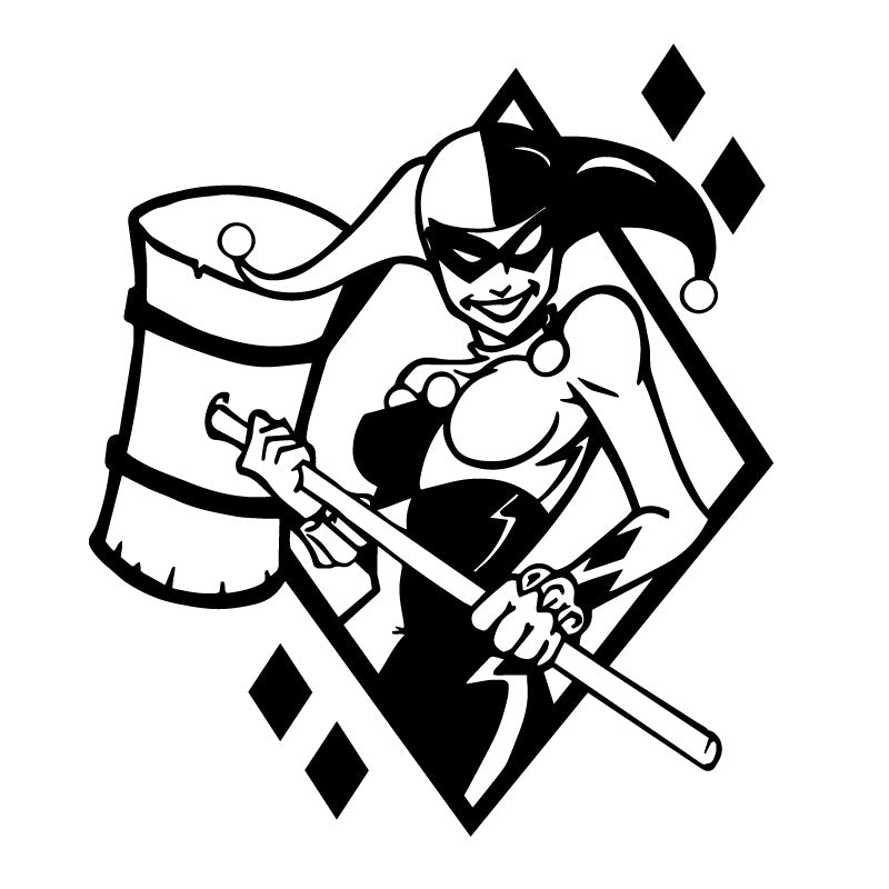 Batman Harley Movie Decal Sticker