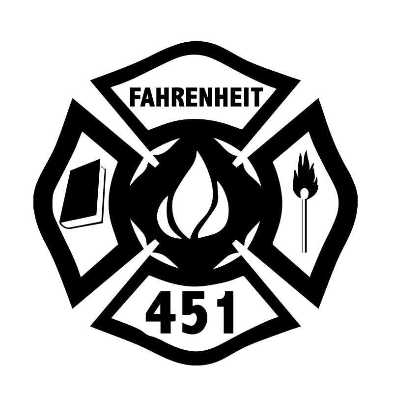 Fireman 451 Fahrenheit Decal Sticker