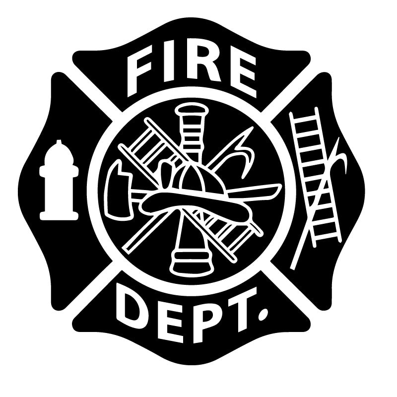 Fire Dept Logo Symbol Decal Sticker