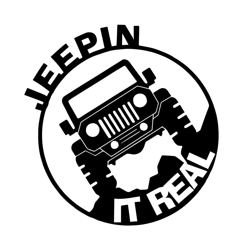 Jeepin it Real Decal Sticker