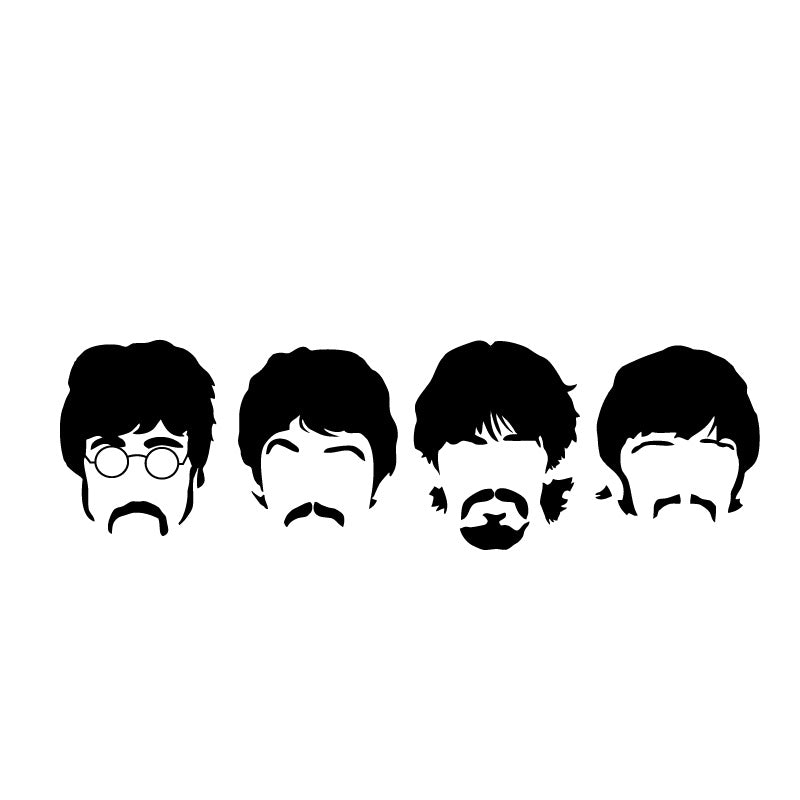 Beatles Band Face Decal Sticker