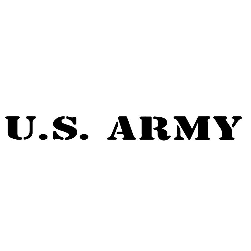 US Army Military Logo Font Decal Sticker