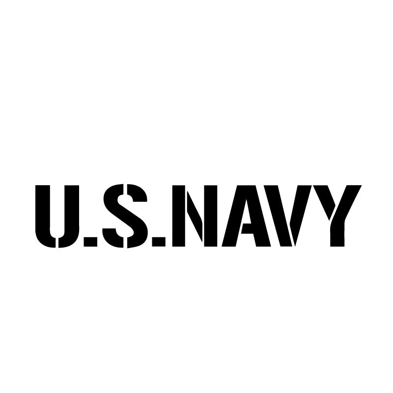 US Navy Military Text Decal Sticker