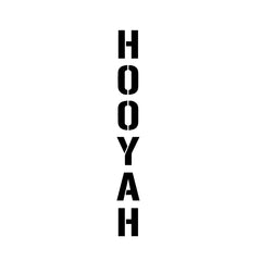Hooyah Military Decal Sticker