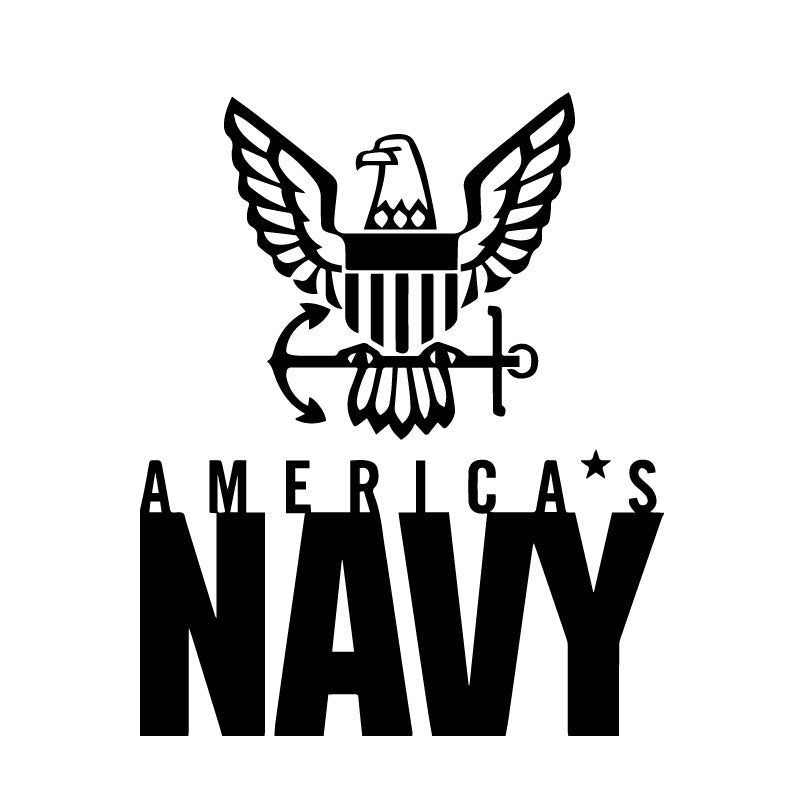 Americas Navy Eagle Logo Decal Sticker
