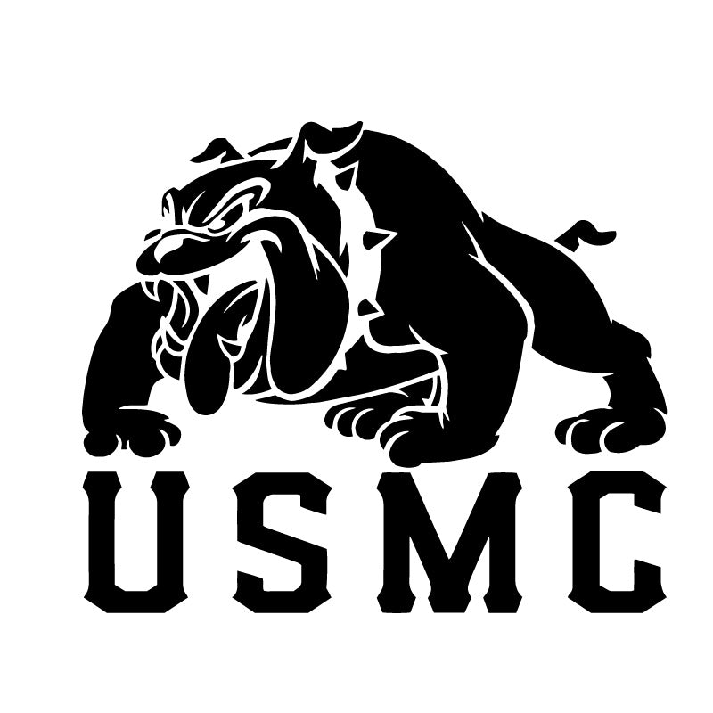 USMC Marines Bulldog Official Decal Sticker